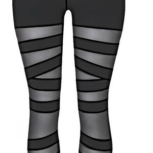 POP Fit Black with mesh inserts on legs